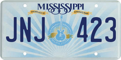 MS license plate JNJ423