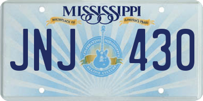 MS license plate JNJ430