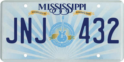 MS license plate JNJ432
