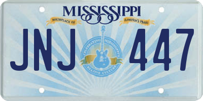 MS license plate JNJ447