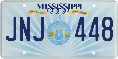 MS license plate JNJ448