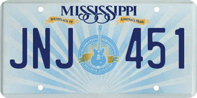 MS license plate JNJ451