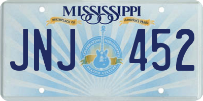 MS license plate JNJ452