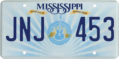 MS license plate JNJ453