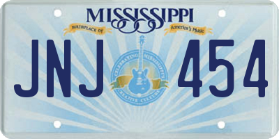 MS license plate JNJ454