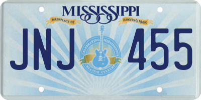 MS license plate JNJ455