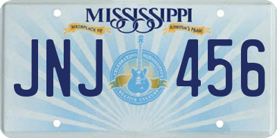 MS license plate JNJ456