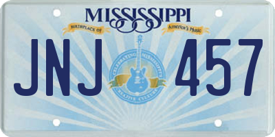 MS license plate JNJ457