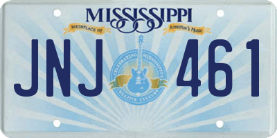 MS license plate JNJ461