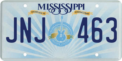 MS license plate JNJ463