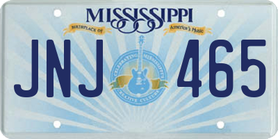 MS license plate JNJ465