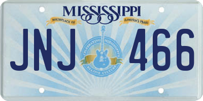 MS license plate JNJ466