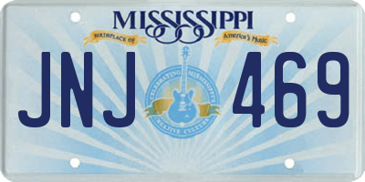 MS license plate JNJ469