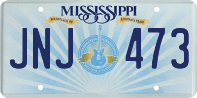 MS license plate JNJ473