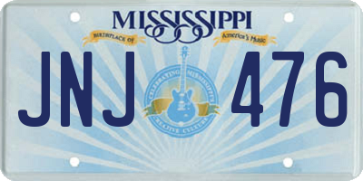 MS license plate JNJ476