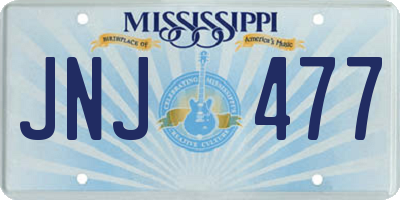 MS license plate JNJ477