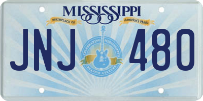 MS license plate JNJ480