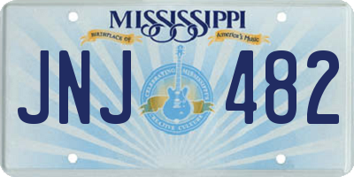 MS license plate JNJ482