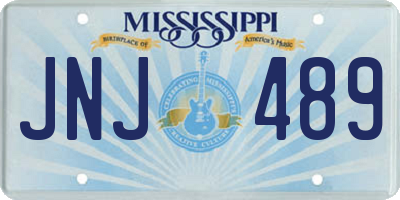 MS license plate JNJ489