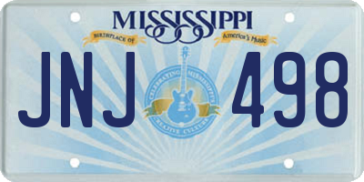 MS license plate JNJ498