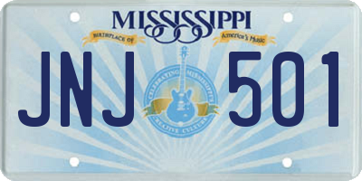MS license plate JNJ501