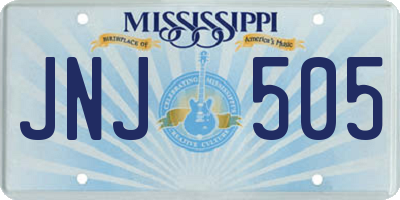 MS license plate JNJ505