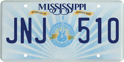 MS license plate JNJ510