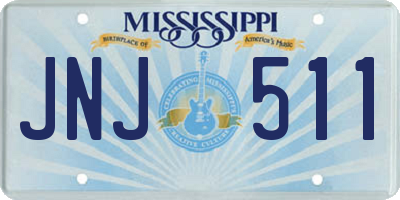 MS license plate JNJ511