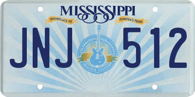 MS license plate JNJ512