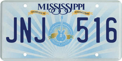 MS license plate JNJ516
