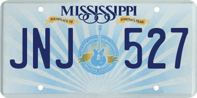 MS license plate JNJ527