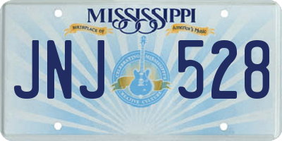 MS license plate JNJ528