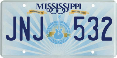 MS license plate JNJ532