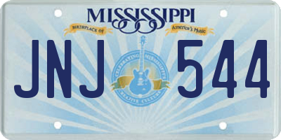 MS license plate JNJ544
