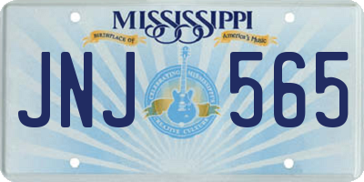 MS license plate JNJ565