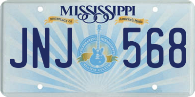 MS license plate JNJ568