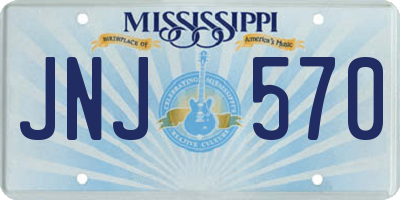 MS license plate JNJ570