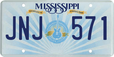 MS license plate JNJ571