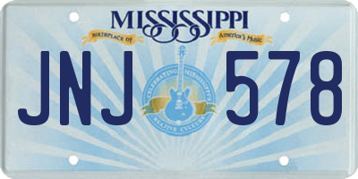 MS license plate JNJ578