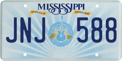 MS license plate JNJ588