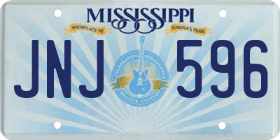 MS license plate JNJ596