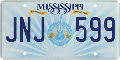MS license plate JNJ599