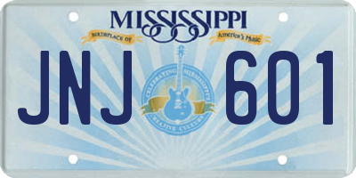 MS license plate JNJ601
