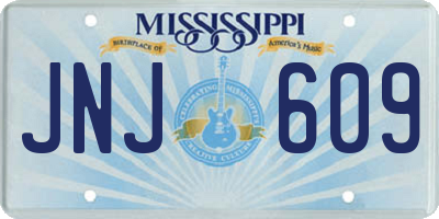 MS license plate JNJ609