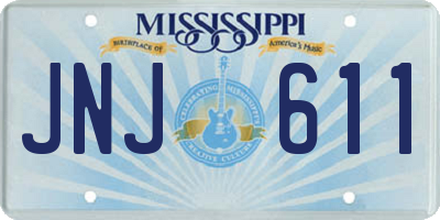 MS license plate JNJ611
