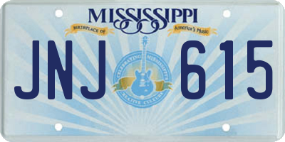 MS license plate JNJ615