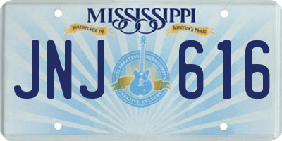 MS license plate JNJ616