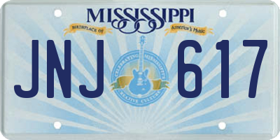 MS license plate JNJ617