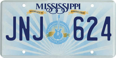 MS license plate JNJ624