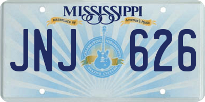 MS license plate JNJ626